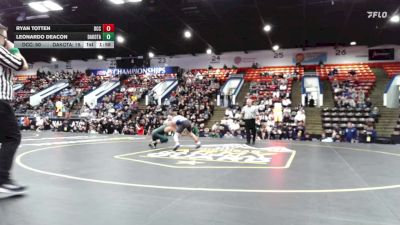 132 lbs Quarterfinals (8 Team) - Ryan Totten, Detroit Catholic Central vs Leonardo Deacon, Macomb Dakota