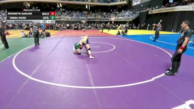 5A 145 lbs Quarterfinal - Emma Ward, Frisco Lebanon Trail vs Bronwyn Sadlier, McAllen