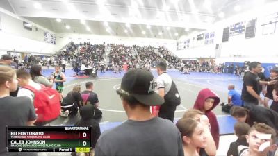 59 lbs Quarterfinal - Eli Fortunato, Threshold Wrestling Club vs Caleb Johnson, Rancho Bernardo Wrestling Club