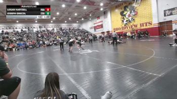 165 lbs Cons. Round 1 - Joseph Grecol, Strongsville vs Logan Hartzell, Perrysburg