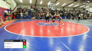 130 lbs Quarterfinal - Sayben Owen, Perry Girls Wrestling Club vs Mia Bruns, Sand Springs HS