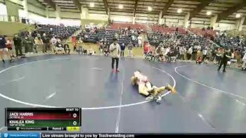 109 lbs Round 1 - Khalea King, Top Of Utah vs Jace Harris, Skyview JH