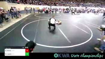 40 lbs Quarterfinal - Oakley Anno, Locust Grove Youth Wrestling vs Blakelee Lewis, Clinton Youth Wrestling