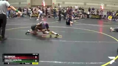 92 lbs Round 4 (6 Team) - Bo Diercks, The Funky Singlets vs Mercer Hamilton, Untouchables