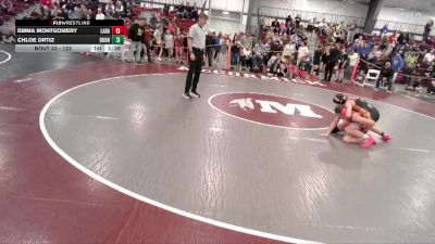 125 lbs Champ. Round 2 - Chloe Ortiz, Burns/Pine Bluffs vs Emma Montgomery, Laramie