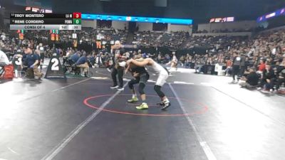 120 lbs Consi Of 4 - Troy Montero, La Mirada (SS) vs Rene Cordero, Poway (SD)