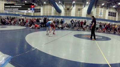14U Boys FS - 84 lbs Champ. Round 2 - Chase Counterman vs Charles Haider, Central Indiana Academy Of Wrestling