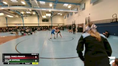 121-127 lbs Round 3 - Taylor Simpson, Poudre vs Angel Yanez-Franco, Windsor