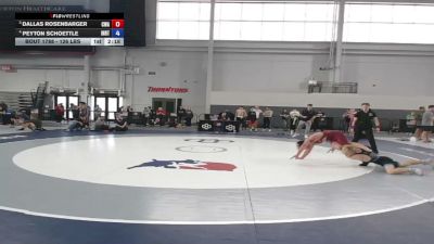 126 lbs Cons. Quarters - Dallas Rosenbarger, Contenders Wrestling Academy vs Peyton Schoettle, INRTC