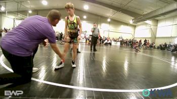 76 lbs Quarterfinal - Grayson Vanzant, Bristow Elementary Wrestling Club vs Brinley Leyba, Team Tulsa Wrestling Club