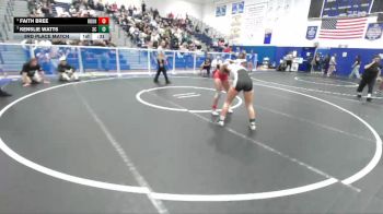 125 lbs 3rd Place Match - Kenslie Watts, San Clemente vs Faith Bree, Redondo Union