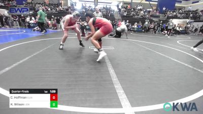 155 lbs Quarterfinal - Carrol Hoffman, Clinton Youth Wrestling vs Kayden Wilson, Lions Wrestling Academy