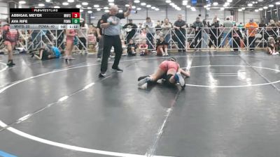 128 lbs Round 2 (10:45 Saturday) - Ava Rife, POWA vs Abbigail Meyer, Minnesota Funky Singlets