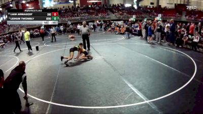 75 lbs Champ. Round 1 - Liam Armagost, Syracuse Mat Club vs Leihum Twombly, Nebraska Elite Wrestling Club