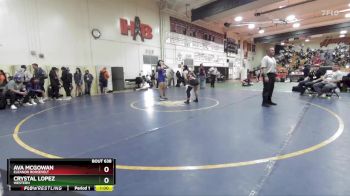 140 lbs Cons. Round 4 - Crystal Lopez, Western vs Ava McGowan, Eleanor Roosevelt