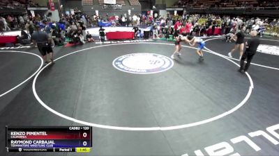 120 lbs Cons. Round 2 - Kenzo Pimentel, California vs Raymond Carbajal, Terminators Wrestling Club