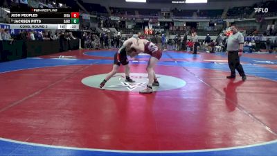 6A 190 lbs Cons. Round 2 - Jacksen Pitts, Saraland vs Josh Peoples, Southside Gadsden