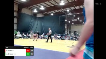 106 lbs Quarterfinals (8 Team) - Justine Perez, Black Mambas vs Mackinzie Brewer, Missouri BattleGear White