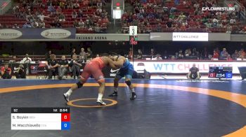 92 lbs Quarterfinal - Scottie Boykin, Regional Training Center South vs Michael Macchiavello, Titan Mercury Wrestling Club (TMWC)