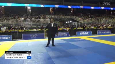 MIA RHIANNA RUBIO vs ISABELA LEMOS DE OLIVEIRA 2024 Pan Kids Jiu ...