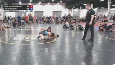 140 lbs Semifinal - Harlow Skenandore, Badger Girls Elite - GK12E vs Chloe Zacherl, Lady Warriors Wrestling Club - GK12E