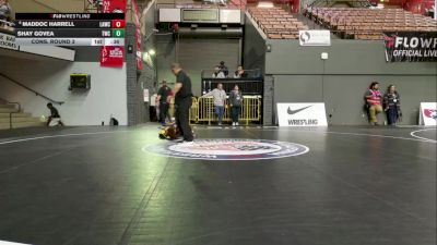 Bantam - 56 lbs Cons. Round 3 - Maddoc Harrell, LAWC vs Shay Govea, Turlock Wrestling Club