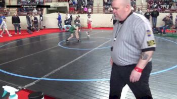 75_B lbs Round Of 64 - Ryland Beattie, McGuffey vs Xander Oester, Somerset