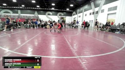 85 lbs Placement Matches (8 Team) - Xander Webber, Beast Mode vs Keegan Kruger, Team Ohio