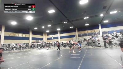 190 lbs Consi Of 16 #1 - Devlin Weaver, Oso Way WC vs Samuel Pinto, Rancho Bernardo HS
