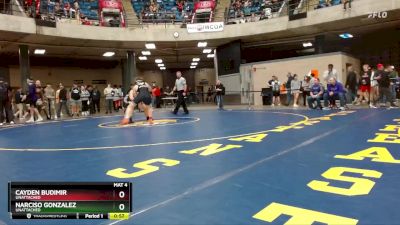 150 lbs Champ. Round 2 - Cayden Budimir, Unattached vs Narciso Gonzalez, Unattached