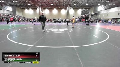 165 lbs Cons. Round 7 - Warren Franklin, Broken Arrow vs Noah Gonzalez, St. Pius X (Kansas City)