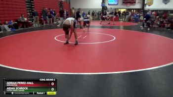 165 lbs Cons. Round 2 - Aidan Schrock, Clear Creek-Amana vs Adrian Perez-Hall, Burlington