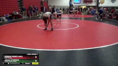 165 lbs Cons. Round 2 - Aidan Schrock, Clear Creek-Amana vs Adrian Perez-Hall, Burlington