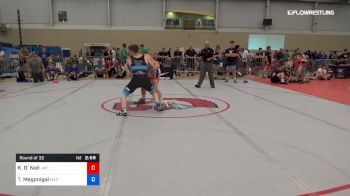 74 kg Round Of 32 - Kenny O`Neil, Jackrabbit Wrestling Club vs Tyler Megonigal, Mat-Town USA