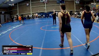 207 lbs Cons. Round 1 - Bayley Hawkins, Arizona St Club vs O`Dessa Laitatiti, UT Tech