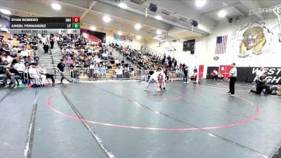 144 lbs Cons. Round 2 - Angel Fernandez, Littlerock vs Ryan Romero, Santa Margarita