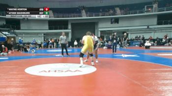 5A 285 lbs 1st Place Match - Ayden Mashburn, Scottsboro vs Wayne Horton, A P Brewer High School