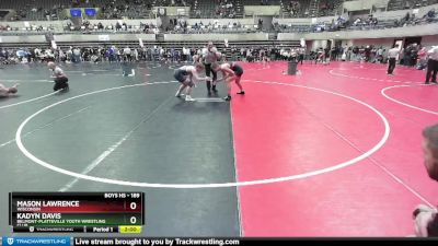 189 lbs Cons. Round 2 - Kadyn Davis, Belmont-Platteville Youth Wrestling Club vs Mason Lawrence, Wisconsin