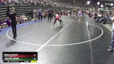 107 lbs Round 3 (4 Team) - Arianna Weigel, Kansas Lavender Gecko vs Scelia Maneze, North Dakota 1