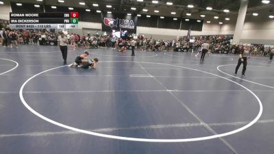 110 lbs Cons. Rd Of 32 - Ira Dickerson, PSF Wrestling Academy vs Roman Moore, Sebolt Wrestling Academy