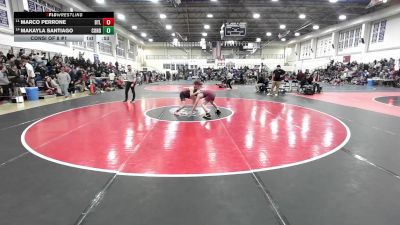 113 lbs Consi Of 8 #1 - Marco Perrone, Bethel vs MaKayla Santiago, Conard