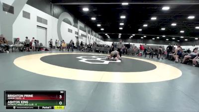 90 lbs Round 2 (8 Team) - Brighton Prine, Junior Terps vs Ashton King, Patriots Wrestling Club