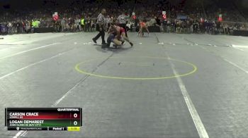 D2-175 lbs Quarterfinal - Carson Crace, Lowell HS vs Logan Demarest, John Glenn HS (Bay City)