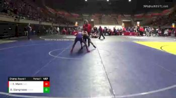 132 lbs Champ. Round 1 - Ekom Mann, Sunnyvale Wrestling Club vs Ben Giangrasso, Vacaville High School Wrestling