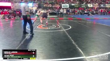 G - 145 lbs Cons. Round 2 - Berlin Larson, Shelby Girls vs Oliva Post, Columbus / Absarokee Girls