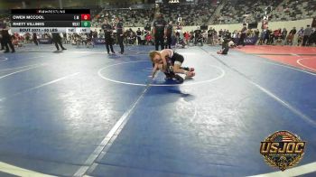 60 lbs Quarterfinal - Owen McCool, Elgin Wrestling vs Rhett Villines, Weatherford Youth Wrestling