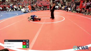 52 lbs Rr Rnd 3 - Kamdynn Parker, Untouchables 14U vs Keb Deppen, Team Tulsa Wrestling Club