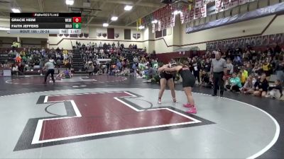 JV-24 lbs Semifinal - Faith Jeffers, Solon vs Gracie Heim, West Delaware