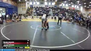145 lbs Semifinals (8 Team) - Blake Walker, Lake Gibson vs Jacob Pitcher, Merritt Island