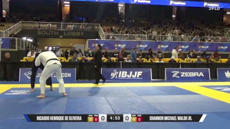Shannon Michael Walsh Jr. vs Ricardo Henrique De Oliveira 2026 Pan Jiu Jitsu IBJJF Championship